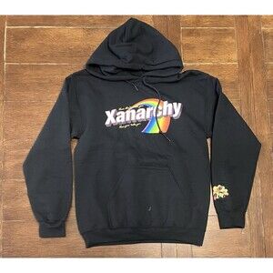 Lil Xan Hoodie Mens Anarchy Tour Candy Print Official Merch Music Black Sz S New